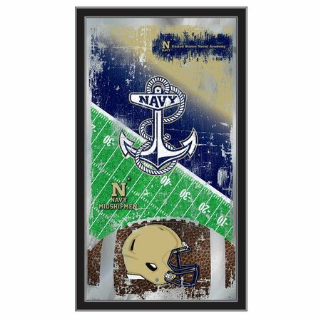 HOLLAND BAR STOOL CO US Naval Academy NAVY 15" x 26" Football Mirror MFtblUSNavA